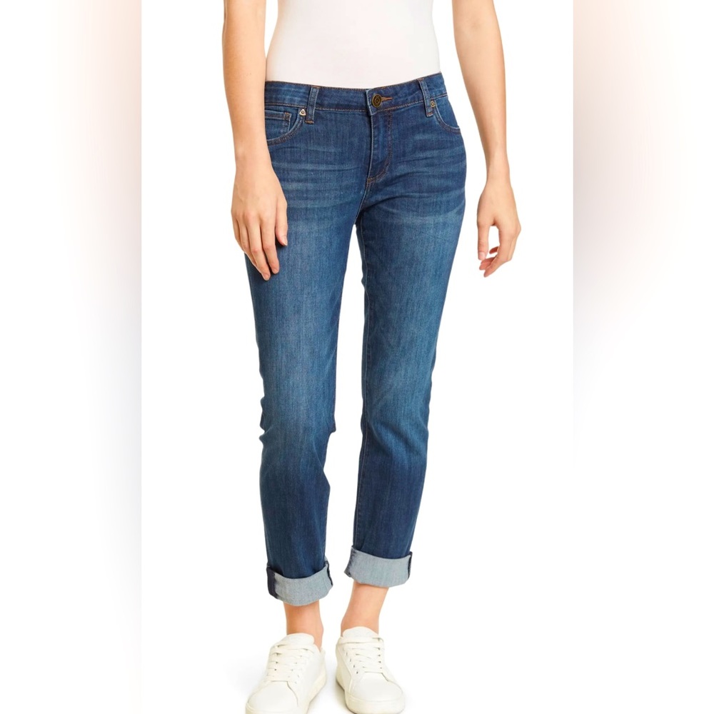 Kut from the Kloth Jean. Boyfriend straight jeans.